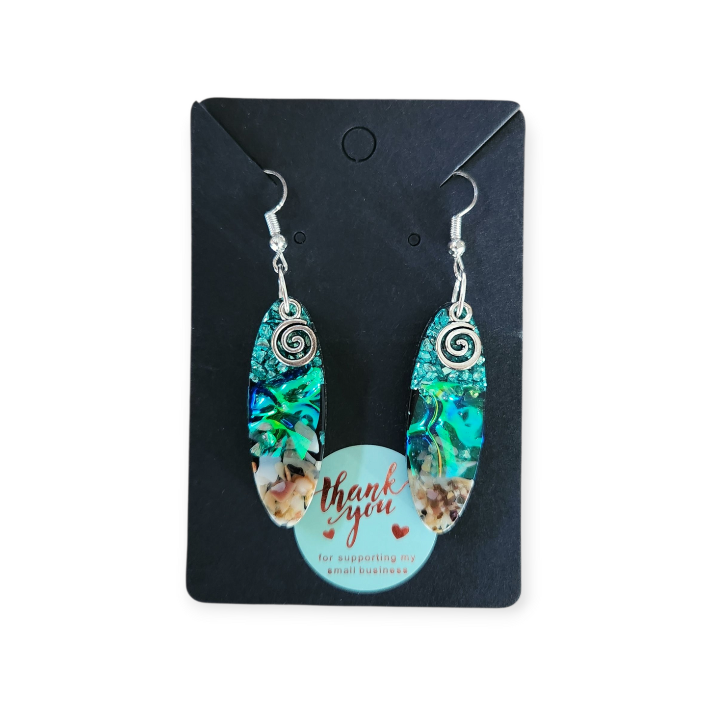 Earrings - medium oval