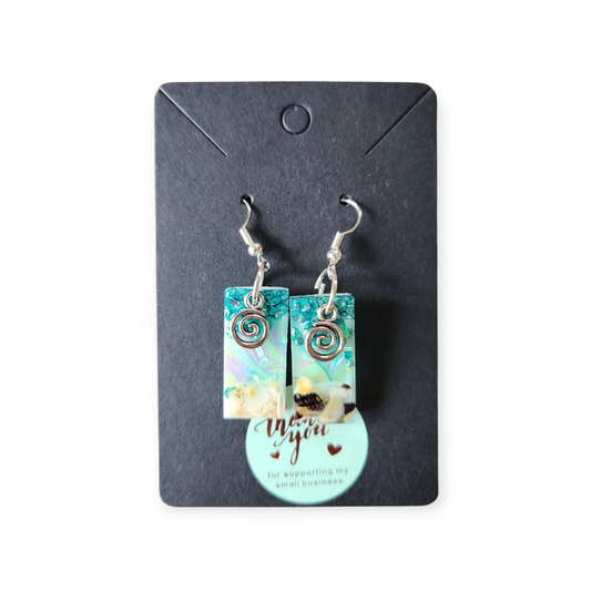 Earrings - small rectangle