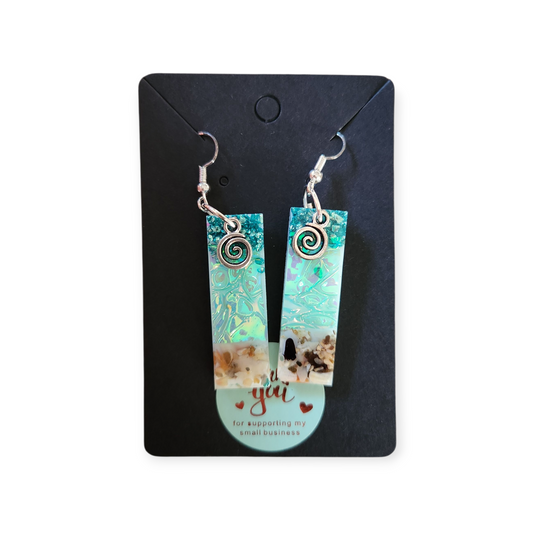 Earrings - medium rectangle