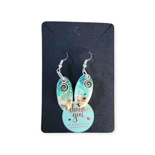 Earrings - small oval