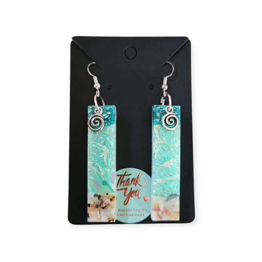 Earrings - long rectangle